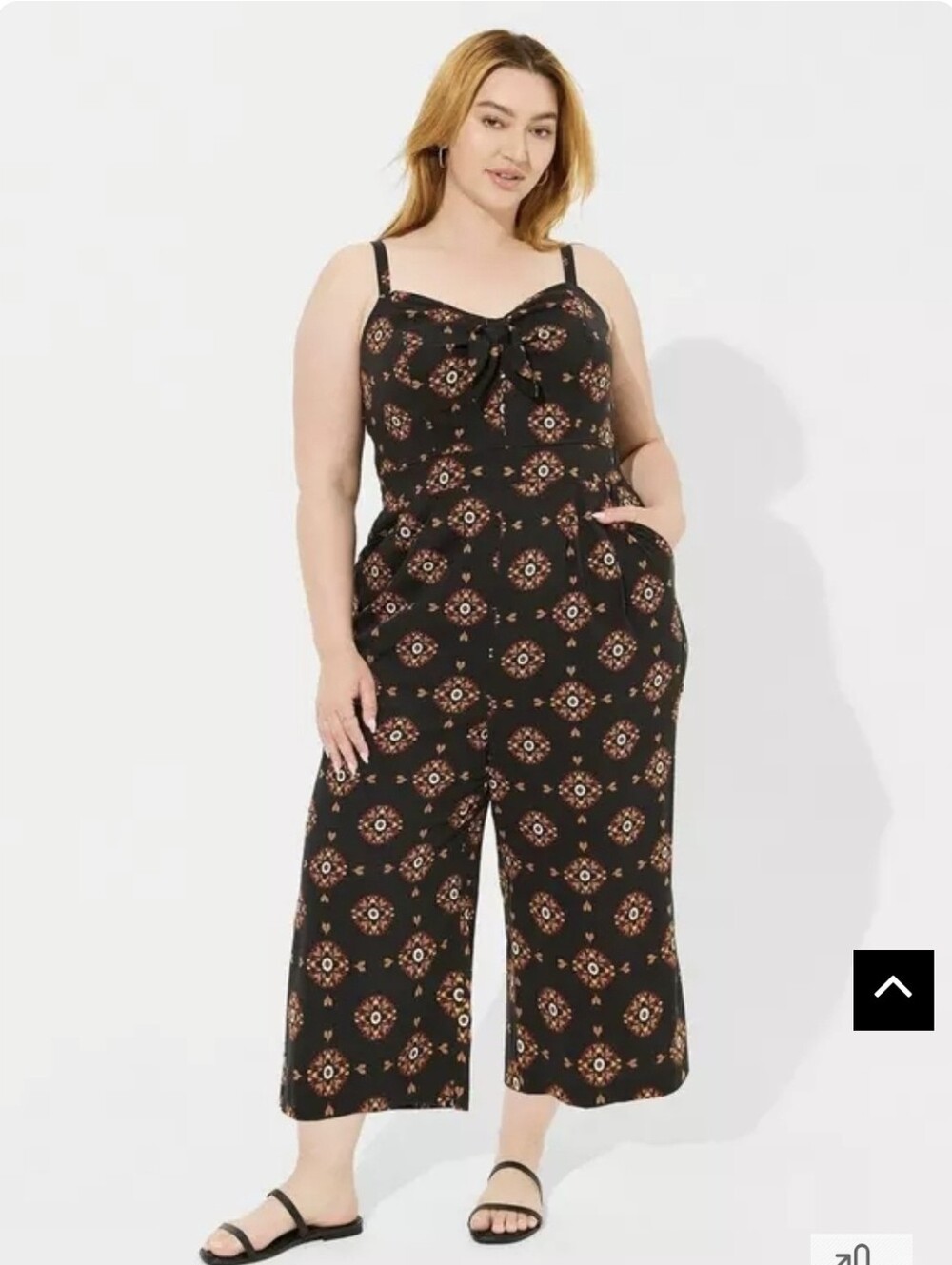 The Front Tie Culotte Jumpsuit 4x